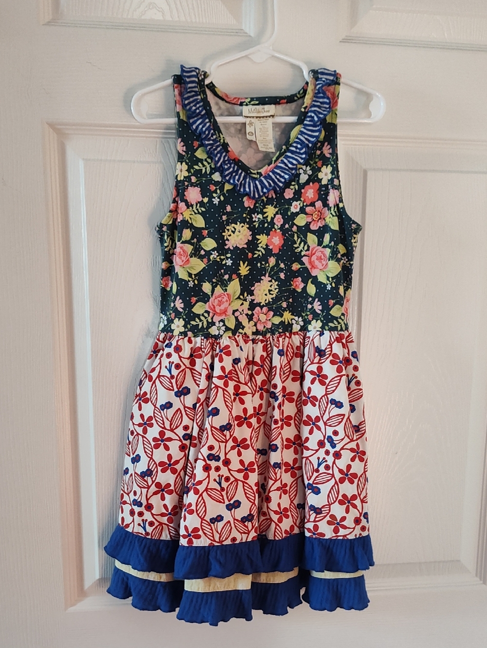 Matilda Jane Navy, Red & Blue Floral Mix Dress